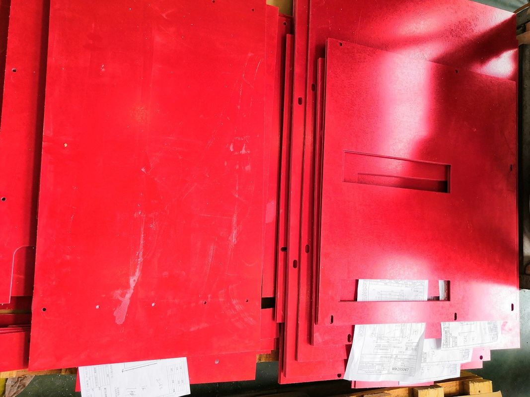 赤い色GPO -3は確認されたULが付いているシートのCNCによって機械で造られた部品を薄板にしました